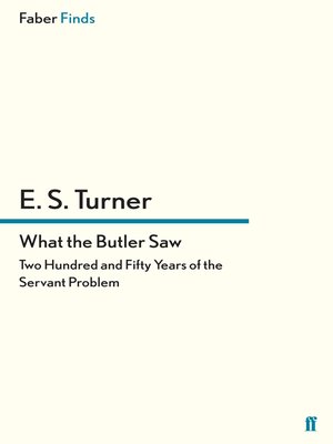 cover image of What the Butler Saw